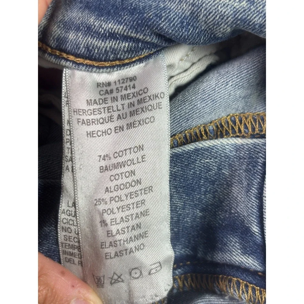 True Religion Rocco Jeans Mens 44 Blue Denim Acid Wash Relaxed Skinny Streetwear